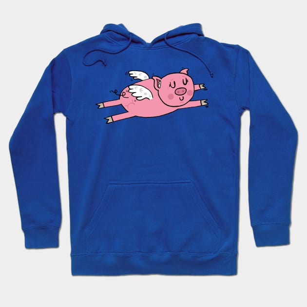 Flying pig Hoodie by adrianserghie